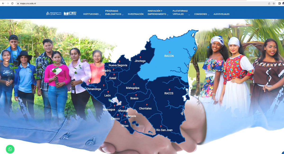 URACCAN participó en el lanzamiento del Mapa Interactivo de la educación Superior