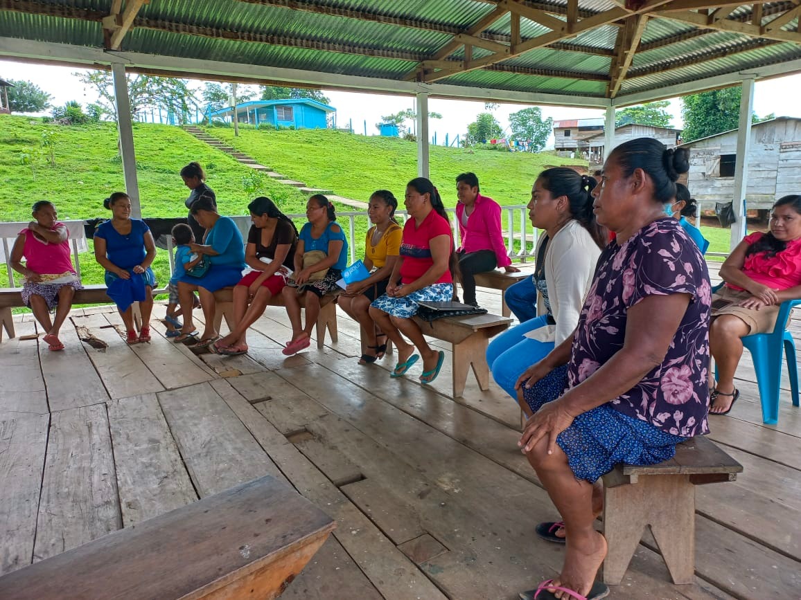 Acompañamiento a la organización de mueres indígenas AMI del Territorio indígena Mayangna Sauni Bas, en Siuna Caribe Norte