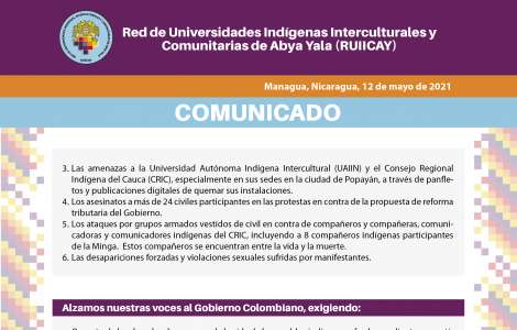 Comunicado RUIICAY