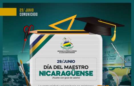 COMUNICADO No. 04-2023 SGU | Día del Maestro nicaragüense