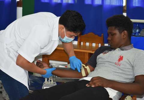 Primera jornada de donación de sangre en URACCAN Recinto Bluefields